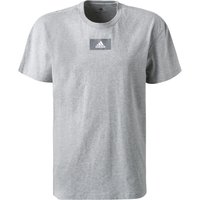 adidas ORIGINALS Herren T-Shirt grau Baumwolle meliert von adidas Originals