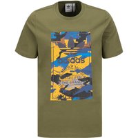 adidas ORIGINALS Herren T-Shirt grün Baumwolle von adidas Originals