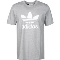 adidas ORIGINALS Herren T-Shirt grau Baumwolle meliert von adidas Originals