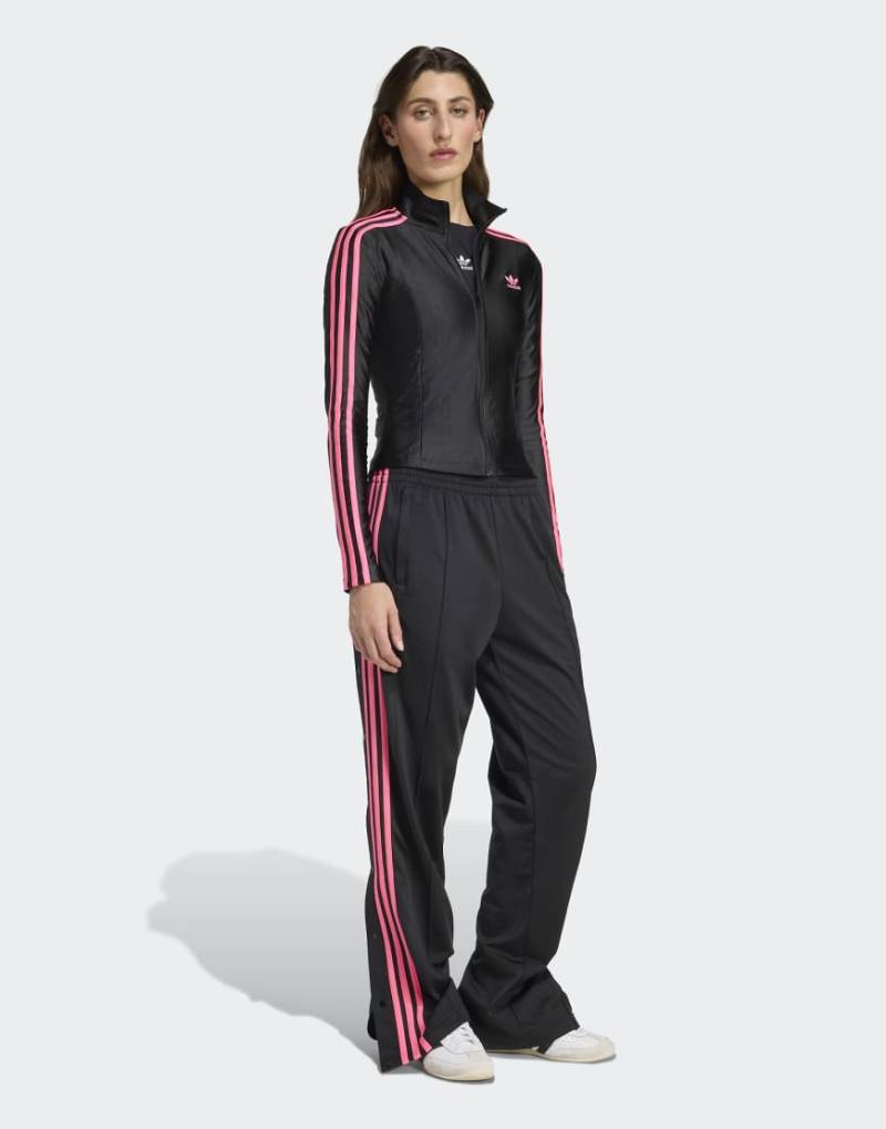 adidas Originals - Adibreak - Hose in Schwarz/Lucid Pink von adidas Originals