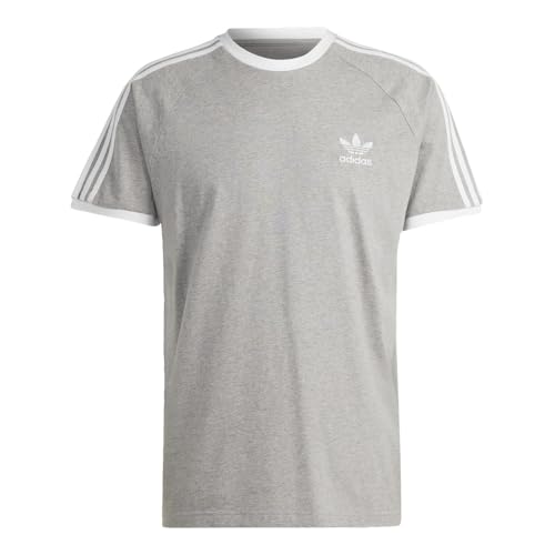 adidas Originals Adicolor Classics Herren T-Shirt mit 3 Streifen, Mittelgrau meliert, XX-Large von adidas Originals