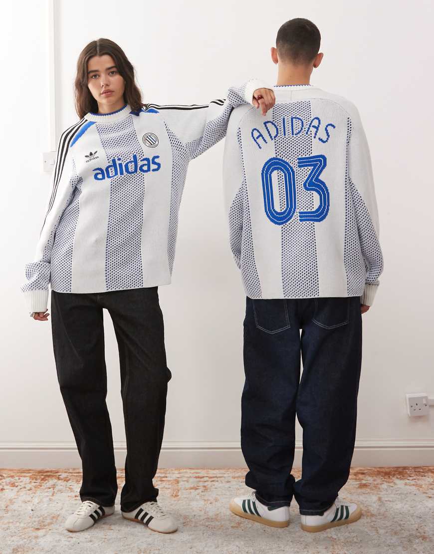 adidas Originals - Adicolor - Gestricktes Trikot in Weiß von adidas Originals