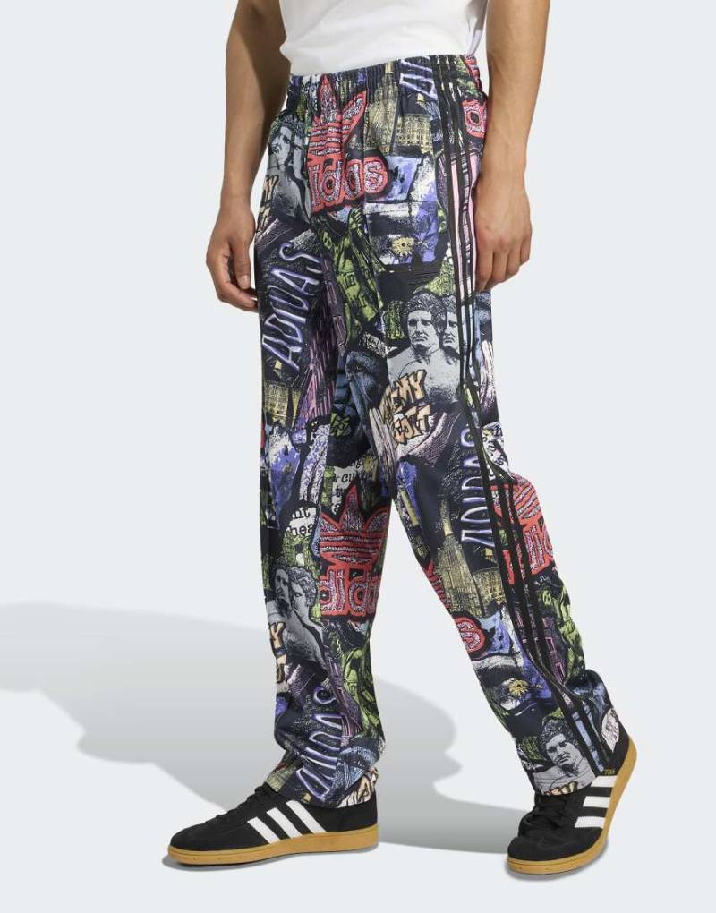 adidas Originals - Adidas x Jeremy Scott - Mehrfarbige Trainingshose mit All-over-Muster-Bunt von adidas Originals