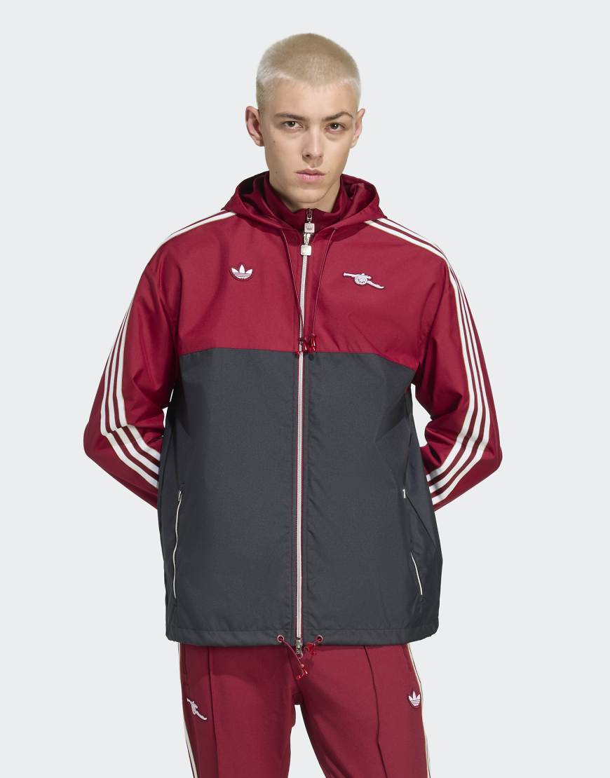 adidas Originals - Arsenal Terrace Icons - Parka in Team College Burgundy 2/Schwarz-Rot adidas Originals - Arsenal Terrace Icons - Parka in Team College Burgundy 2/Schwarz-Rot von adidas Originals