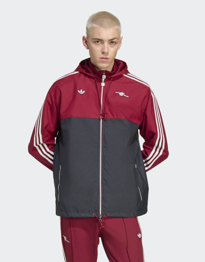 adidas Originals - Arsenal Terrace Icons - Parka in Team College Burgundy 2/Schwarz-Rot adidas Originals - Arsenal Terrace Icons - Parka in Team College Burgundy 2/Schwarz-Rot von adidas Originals