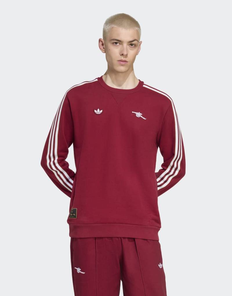 adidas Originals - Arsenal Terrace Icons - Sweatshirt in Team College Burgundy 2-Rot adidas Originals - Arsenal Terrace Icons - Sweatshirt in Team College Burgundy 2-Rot von adidas Originals