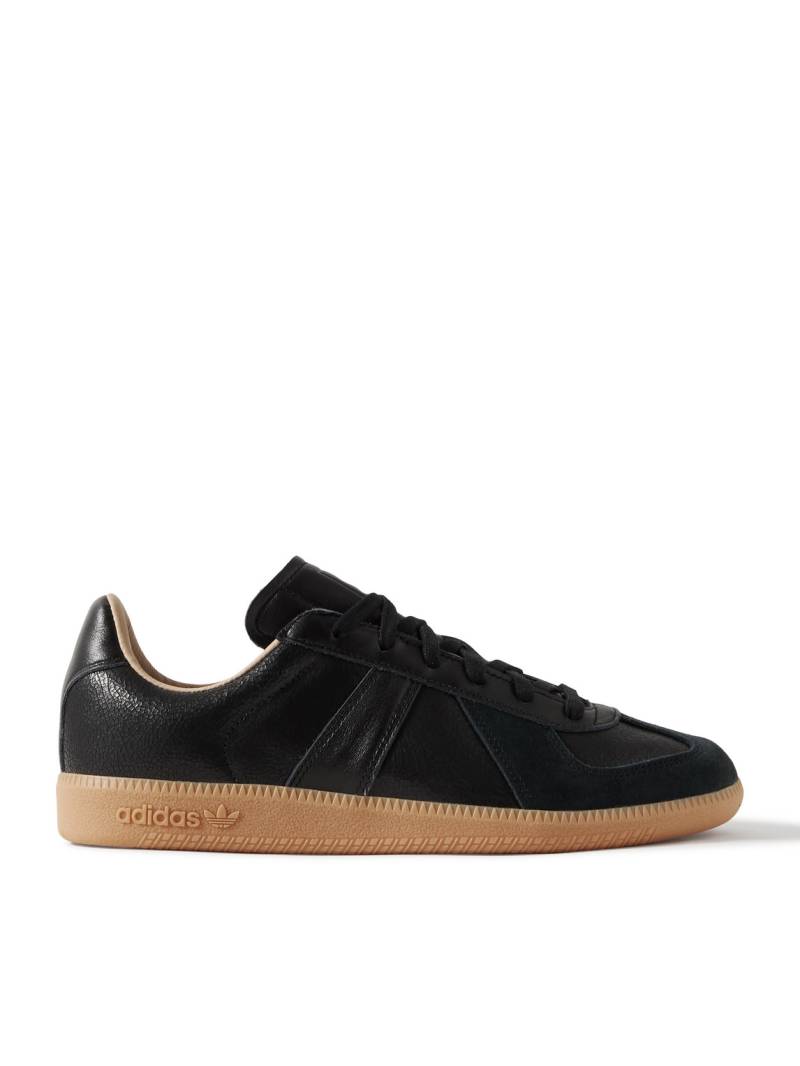 adidas Originals - BW Army Lux Suede-Trimmed Cracked-Leather Sneakers - Men - Black - UK 5 von adidas Originals