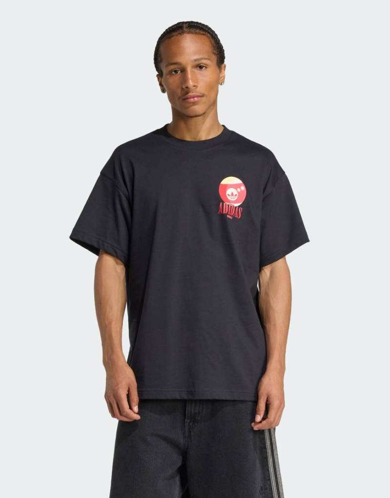 adidas Originals - Billiard - T-Shirt in Schwarz von adidas Originals