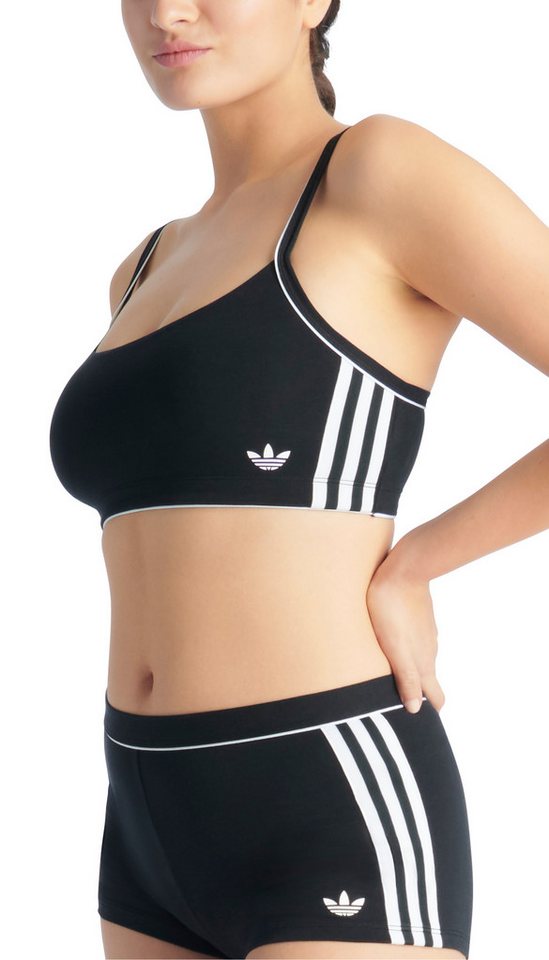 adidas Originals Bralette Comfort Flex Cotton atmungsaktiv, Baumwollmix, herausnehmbare Pads, elastisch von adidas Originals