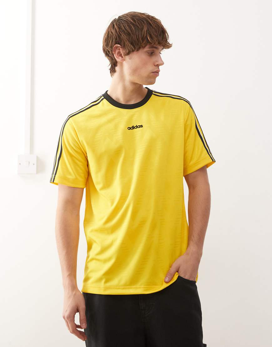adidas Originals - Bruised Banana - Jacquard-Trikot in Eqt-Gelb von adidas Originals