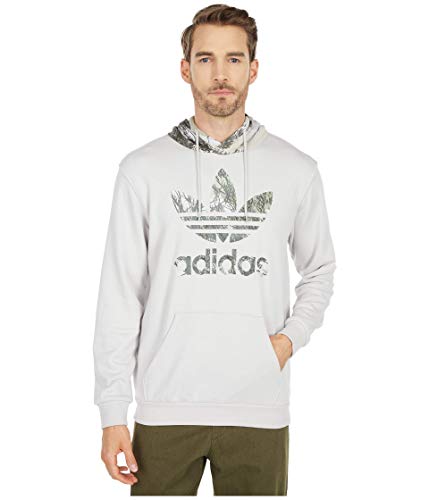 adidas Originals Camo Block Hoodie Grey One LG von adidas Originals