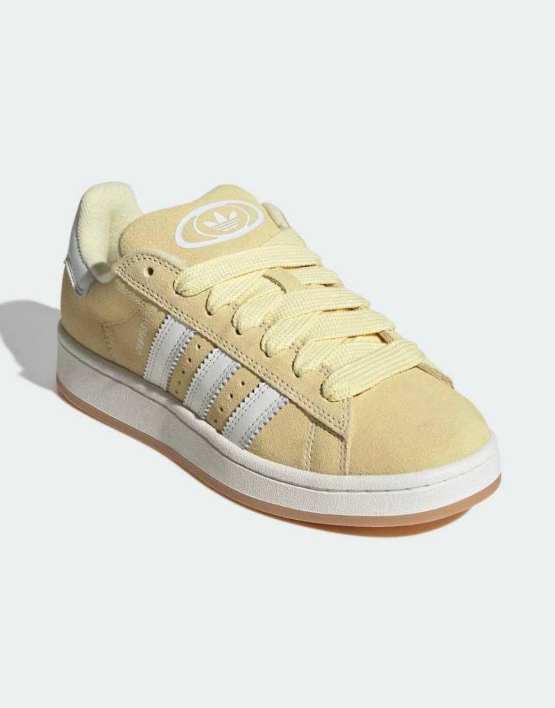 adidas - Originals Campus - Sneaker im Stil der 00er in Beige/Almost Yellow/Core W-Neutral von adidas Originals