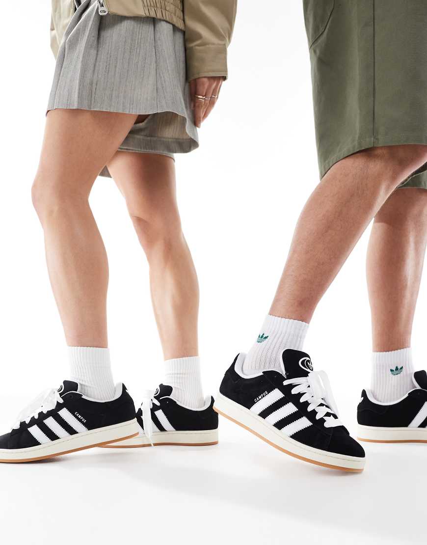 adidas Originals - Campus - Sneaker in Schwarz mit Gummisohle im Stil der 00er von adidas Originals