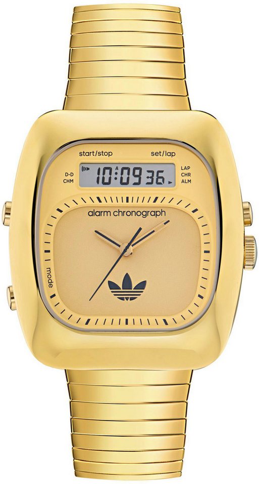 adidas Originals Chronograph RETRO WAVE THREE AOSY250142I, Armbanduhr, Herrenuhr, Damenuhr,Edelstahlarmband,Stoppfunktion,digital adidas Originals Chronograph RETRO WAVE THREE AOSY250142I, Armbanduhr, Herrenuhr, Damenuhr,Edelstahlarmband,Stoppfunktion,digital von adidas Originals