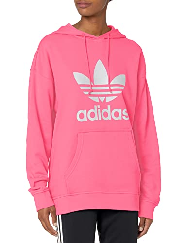 adidas Originals Damen Adicolor Trefoil Hoodie Kapuzenpullover, Roseton, Small von adidas Originals