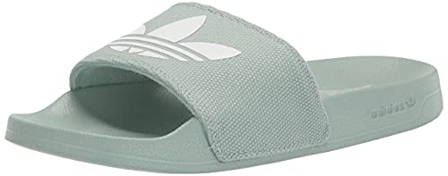 adidas Originals Damen Adilette Lite Schiebe-Sandalen, Blassgrün (Hazy Green)/Weiß/Weiß, 38 EU von adidas Originals