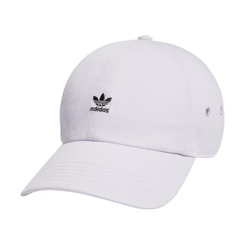 adidas Originals Damen Mini Logo Relaxed Adjustable Cap, Silver Dawn Grau/Schwarz, Einheitsgröße von adidas Originals