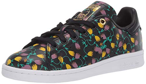 adidas Originals Damen Stan Smith Sneaker, Schwarz/Weiß/Gold Metallic, 36 EU von adidas Originals