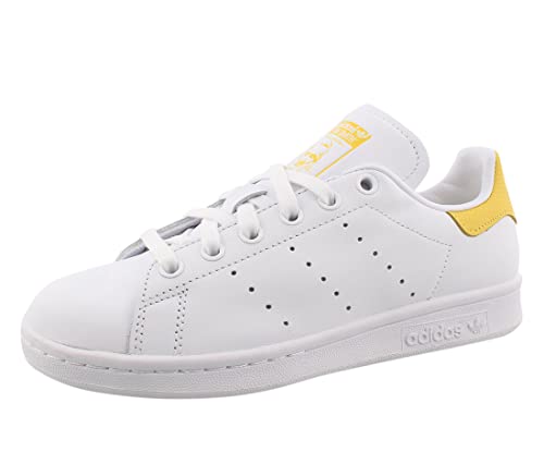 adidas Originals Damen Stan Smith Turnschuh, Weiß/Weiß/Kerngelb, 40 EU von adidas Originals