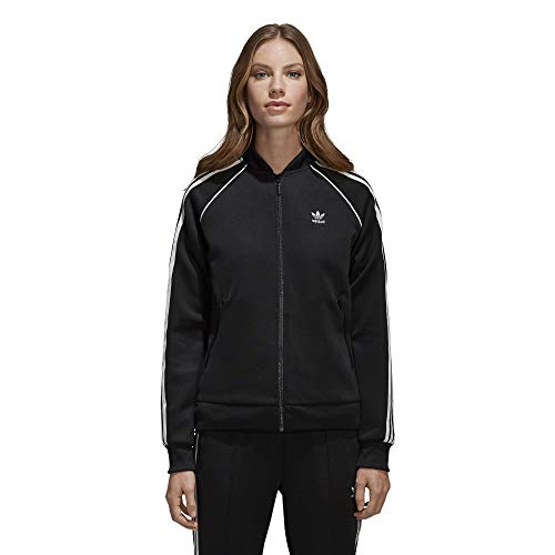 adidas Originals Damen Superstar Tracktop Jacke, schwarz/weiß, Groß von adidas Originals