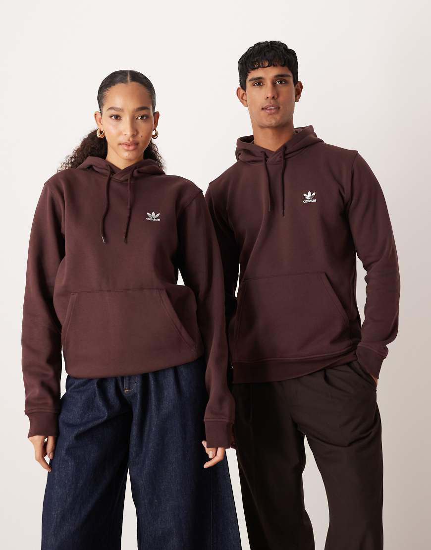 adidas Originals - Essential - Kapuzenpullover in Braun-Brown von adidas Originals