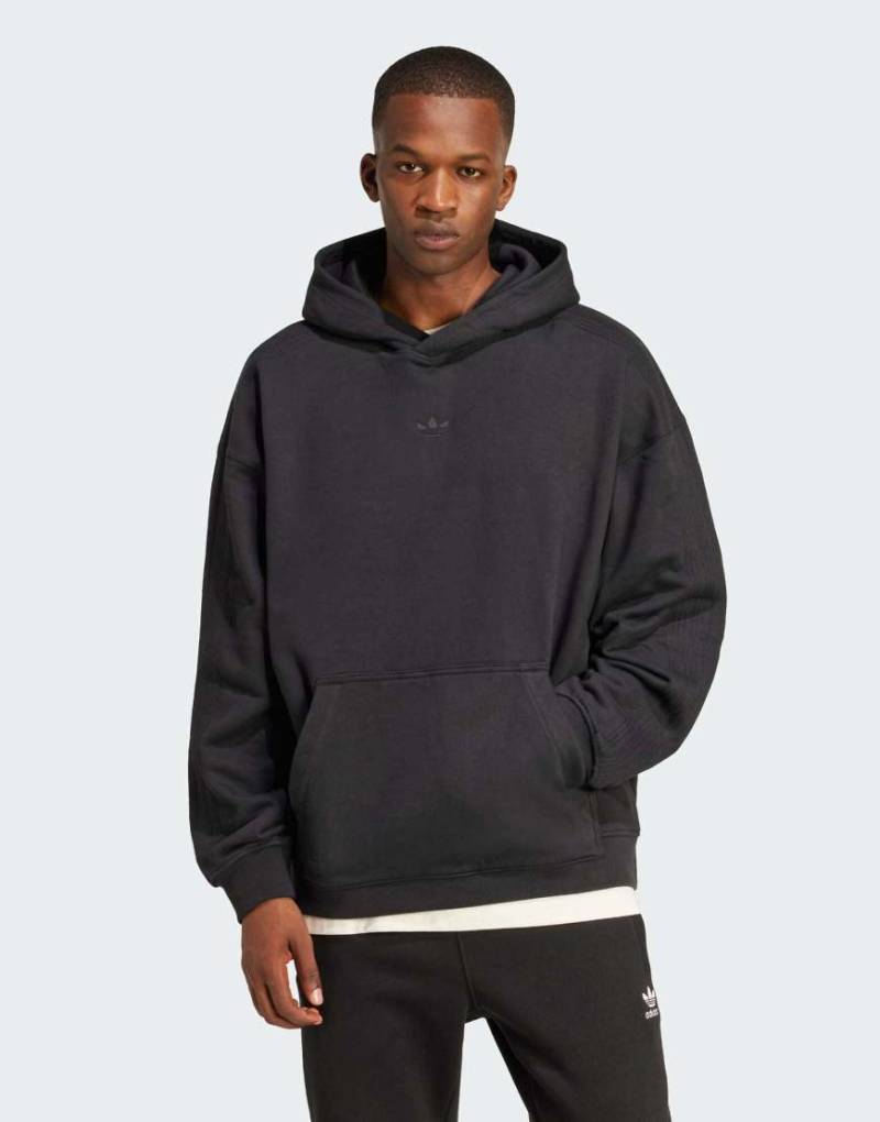 adidas Originals - Essentials Premium - Kapuzenpullover in Schwarz von adidas Originals