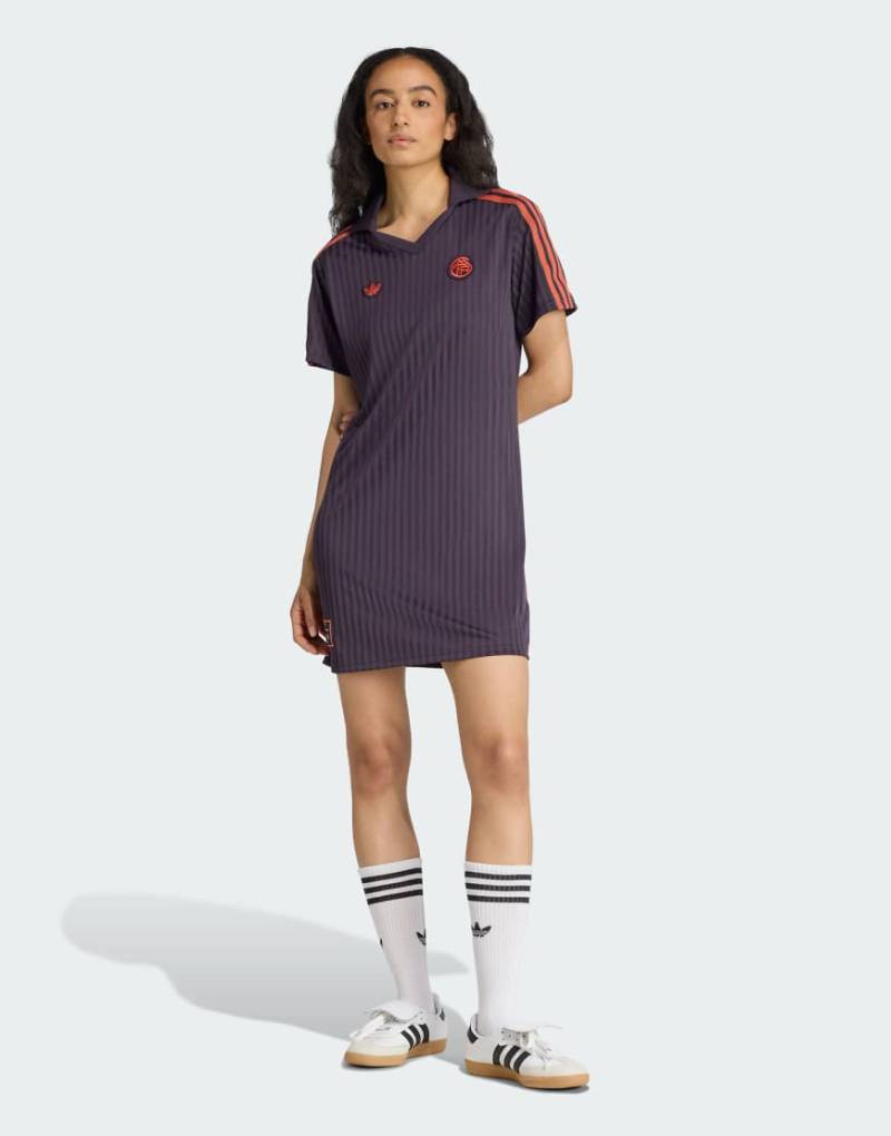 adidas Originals - FC Bayern Terrace Icons - Kleider in Aurora Black-Schwarz von adidas Originals