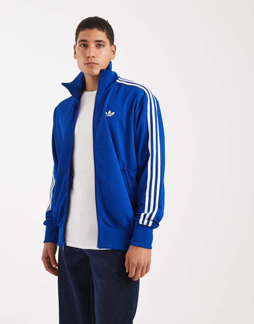 adidas Originals - Firebird Adicolor - Netzstoff-Trainingsjacke in Collegiate Royal-Blau von adidas Originals
