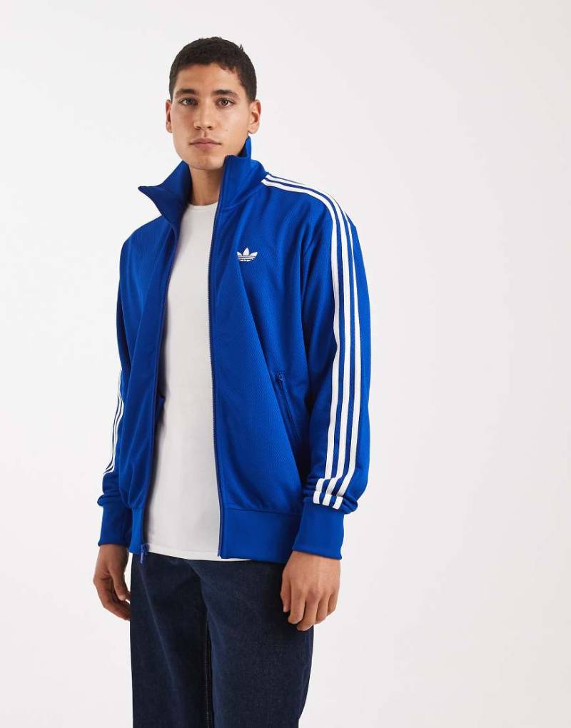 adidas Originals - Firebird Adicolor - Netzstoff-Trainingsjacke in Collegiate Royal-Blau von adidas Originals