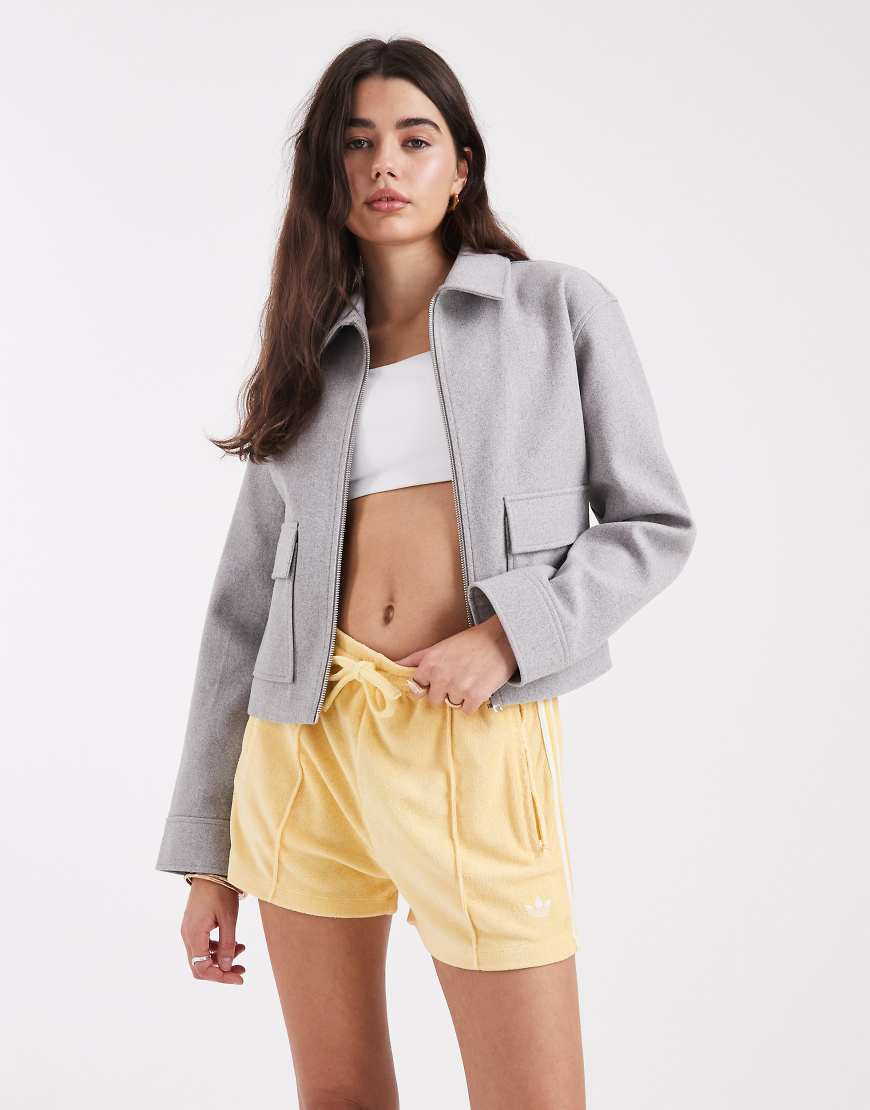 adidas Originals - Firebird - Frottee-Shorts in Orange getönt von adidas Originals