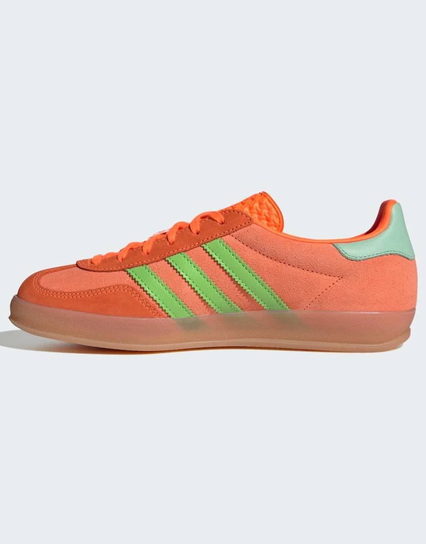 adidas Originals - Gazelle Indoor - Sneaker in Orange und Türkis-Blau adidas Originals - Gazelle Indoor - Sneaker in Orange und Türkis-Blau von adidas Originals