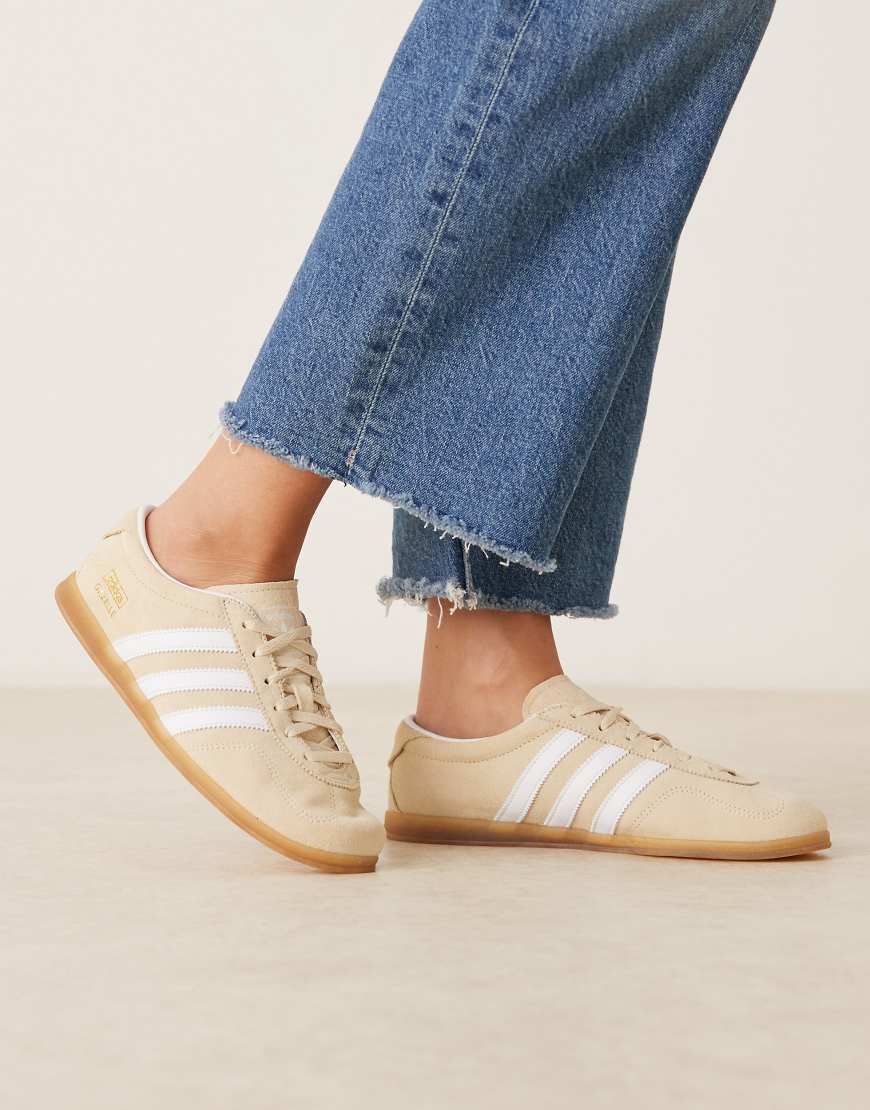 adidas Originals - Gazelle - Lo Pro - Sneaker in Beige und Weiß-Neutral von adidas Originals