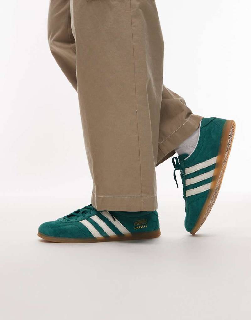 adidas Originals - Gazelle - Lo Pro - Sneaker in Dunkelgrün und Weiß von adidas Originals