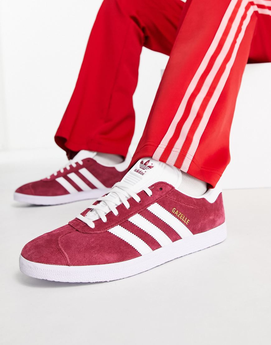 adidas Originals - Gazelle - Sneaker in Collegiate-Burgunderrot-Rosa von adidas Originals