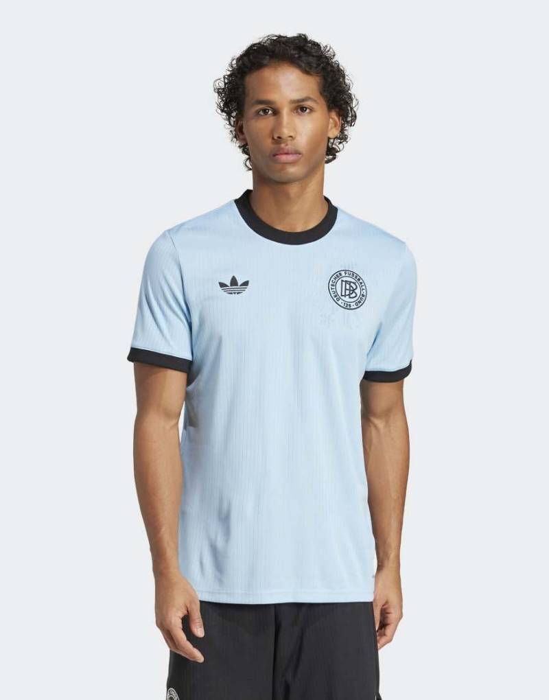 adidas Originals - Germany Anniversary - Trikot in Clear Blue / Schwarz-Blau von adidas Originals