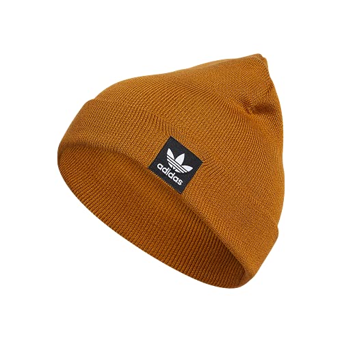 adidas Originals Unisex Originals Grove Beanie, Gold Ocker/Weiß, Einheitsgröße, Gold Ocker/Weiß, Einheitsgre von adidas Originals