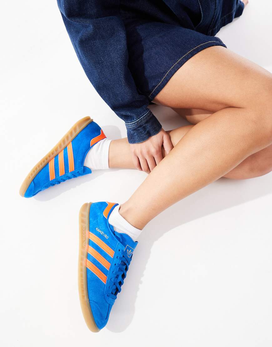 adidas Originals - Hamburg - Sneaker in Blau und Orange adidas Originals - Hamburg - Sneaker in Blau und Orange von adidas Originals
