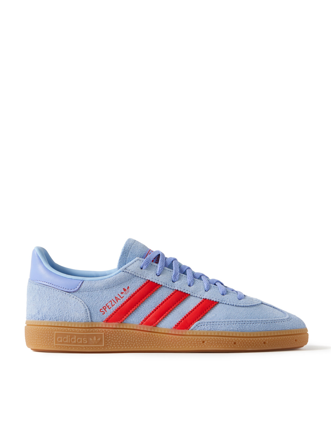 adidas Originals - Handball Spezial Leather-Trimmed Suede Sneakers - Men - Blue - UK 11.5 von adidas Originals