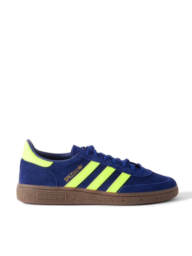 adidas Originals - Handball Spezial Leather-Trimmed Suede Sneakers - Men - Blue - UK 7 von adidas Originals