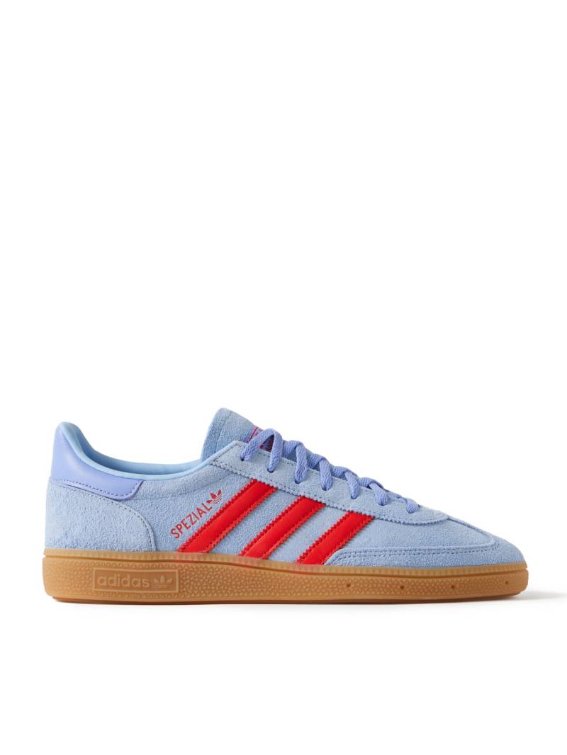 adidas Originals - Handball Spezial Leather-Trimmed Suede Sneakers - Men - Blue - UK 9.5 von adidas Originals