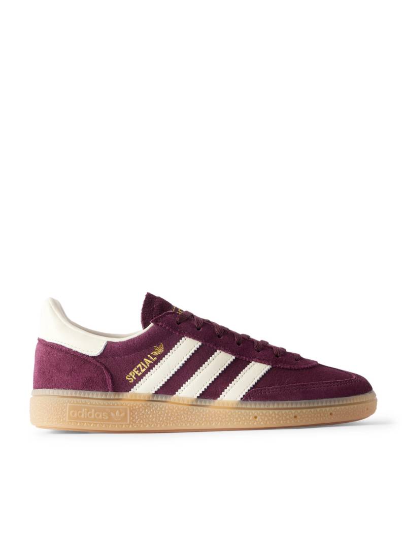 adidas Originals - Handball Spezial Leather-Trimmed Suede Sneakers - Men - Burgundy - UK 9 von adidas Originals