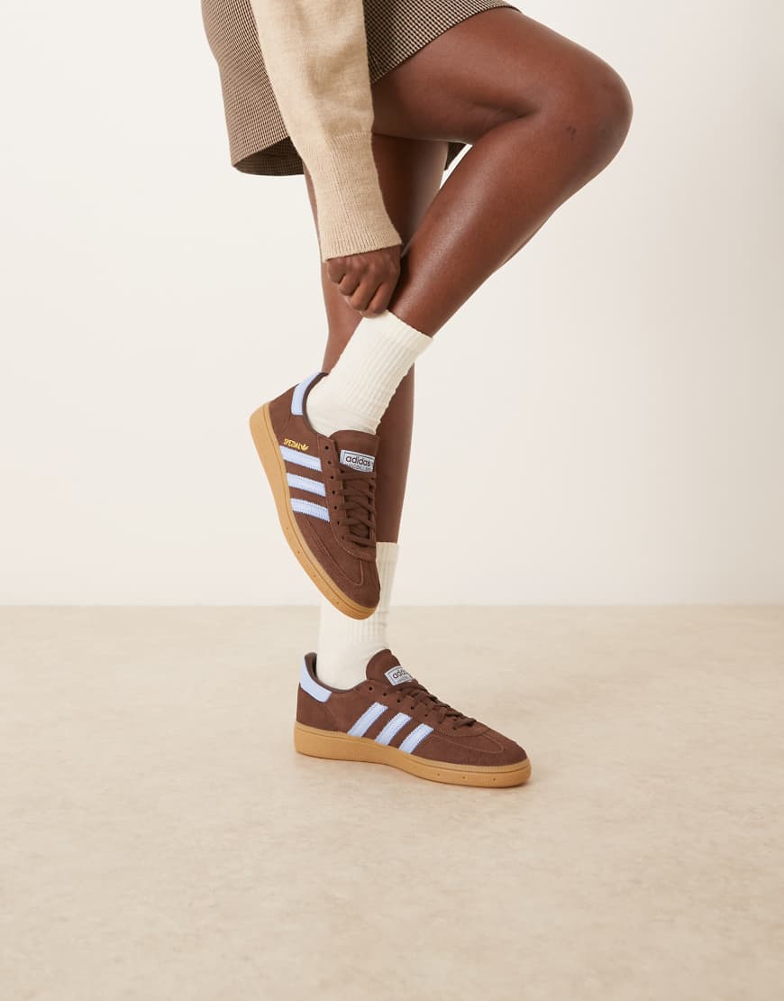 adidas Originals - Handball Spezial - Sneaker in Braun und Blau mit Gummisohle-Brown von adidas Originals