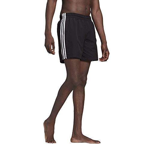 adidas Originals Herren 3-Streifen Badeshorts Badehose, schwarz, M von adidas Originals