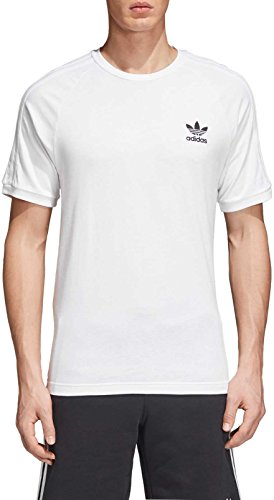 adidas Originals Herren Adicolor T-Shirt mit 3 Streifen Hemd, weiß/schwarz, X-Groß von adidas Originals