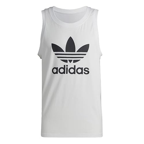 adidas Originals Herren Adicolor Trefoil Tank Top, Weiss/opulenter Garten, Mittel von adidas Originals