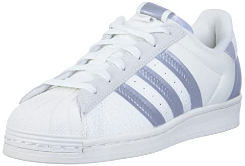 adidas Originals Herren Superstar Sneakers, Wei / silberfarben / Metallic, 45 1/3 EU von adidas Originals