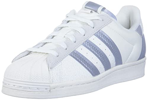 adidas Originals Herren Superstar Sneakers, Weiß / silberfarben / Metallic, 43 EU von adidas Originals