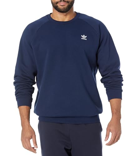 adidas Originals Herren Trefoil Essentials Rundhalsausschnitt, Nacht Indigo, Large von adidas Originals