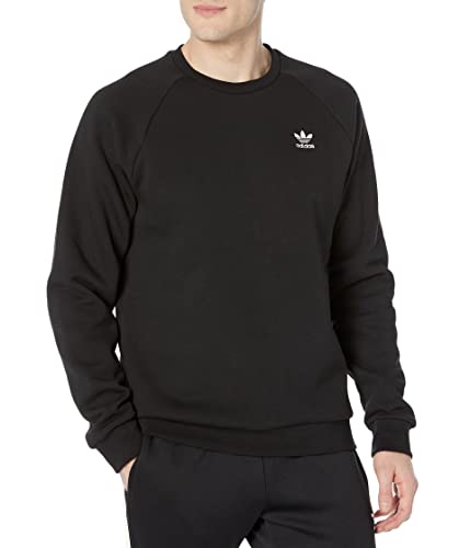 adidas Originals Herren Trefoil Essentials Rundhalsausschnitt, Schwarz, Medium von adidas Originals