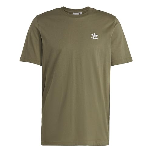 adidas Originals Herren Trefoil Essentials T-Shirt, Oliven Strata, Klein von adidas Originals